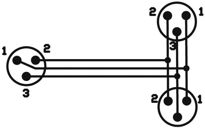 Omnitronic 30225205 XLR Adapterkabel [1x XLR-Buchse 3 polig - 2x XLR-Stecker 3 polig] 1.50m Schwarz