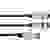 Omnitronic 30225207 XLR Adapterkabel [1x XLR-Stecker 3 polig - 2x XLR-Buchse 3 polig] 0.50m Schwarz