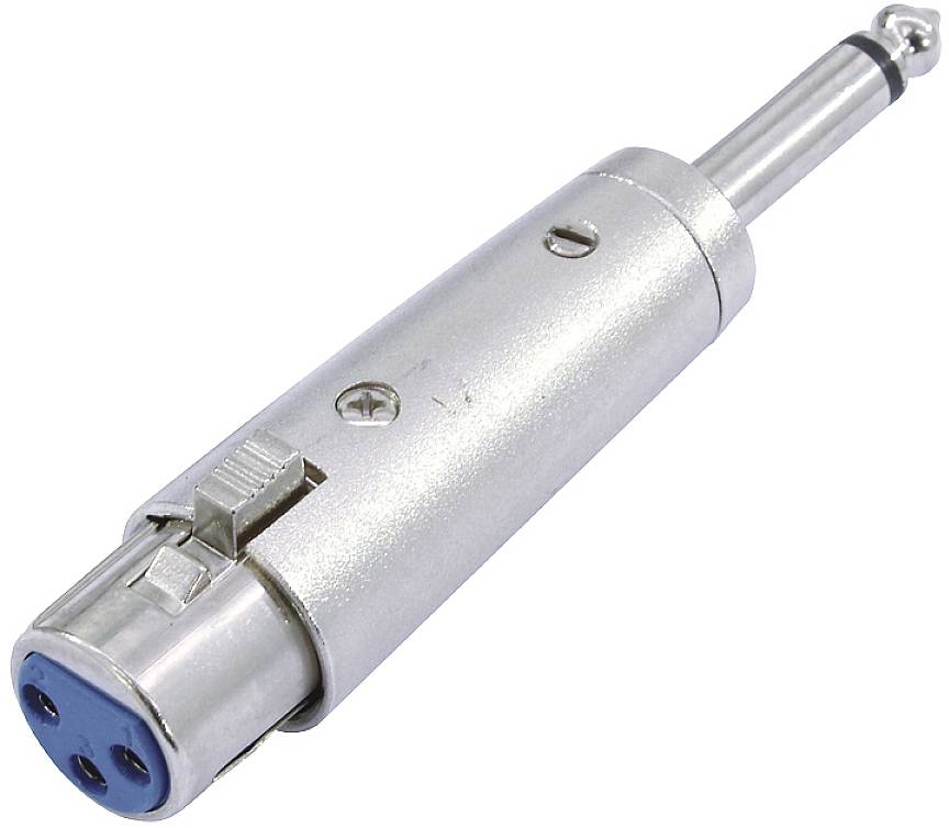 Omnitronic 30226400 XLR Adapter [1x XLR-Buchse 3 polig - 1x Klinkenstecker 6.3 mm (mono)]
