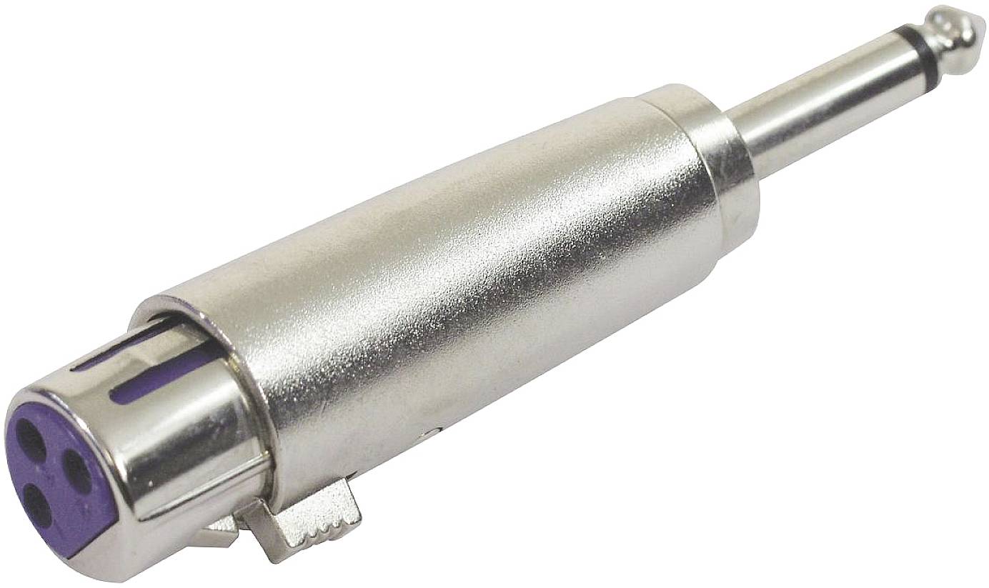 Omnitronic 30226400 XLR Adapter [1x XLR-Buchse 3 polig - 1x Klinkenstecker 6.3mm (mono)]