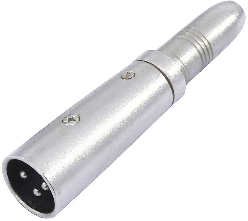 Omnitronic 30226500 XLR Adapter [1x XLR-Stecker 3 polig - 1x Klinkenbuchse 6.3 mm (mono)]