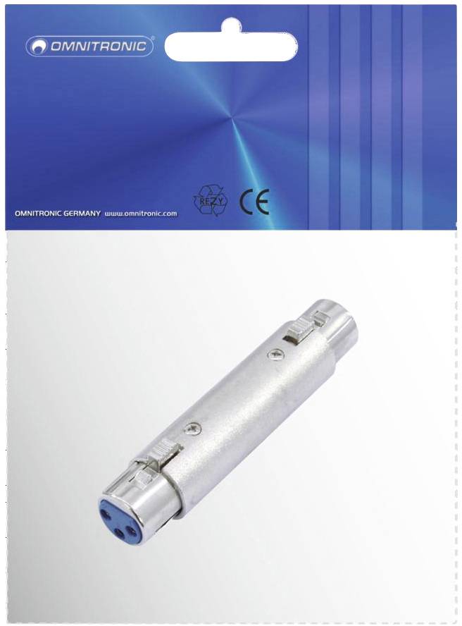 Omnitronic 30226572 XLR Adapter [1x XLR-Buchse 3 polig - 1x XLR-Buchse 3 polig]