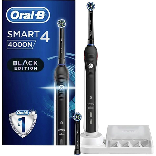Oral-B Smart 4 4000 Smart 4 4000 Elektrische Zahnbürste Rotierend/Oszilierend/Pulsieren Schwarz