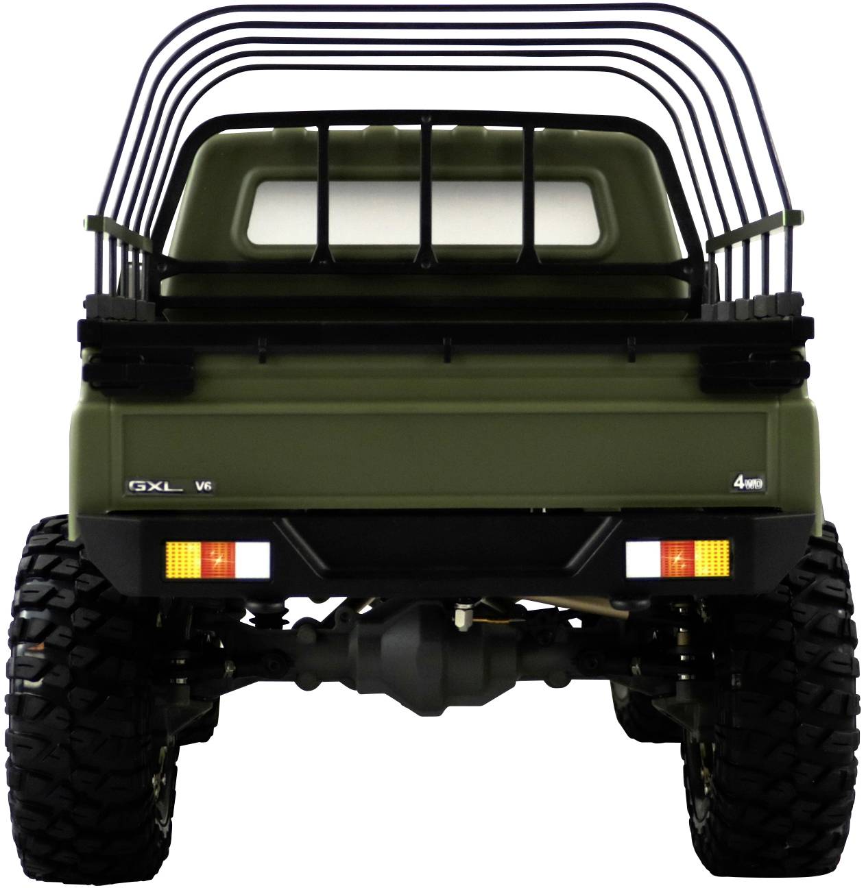 Amewi AMXRock RCX10PS Scale Crawler Pick-Up mattgrün 1:10, RTR Brushed 1:10 RC Modellauto Elektro Crawler RtR 2,4 GHz