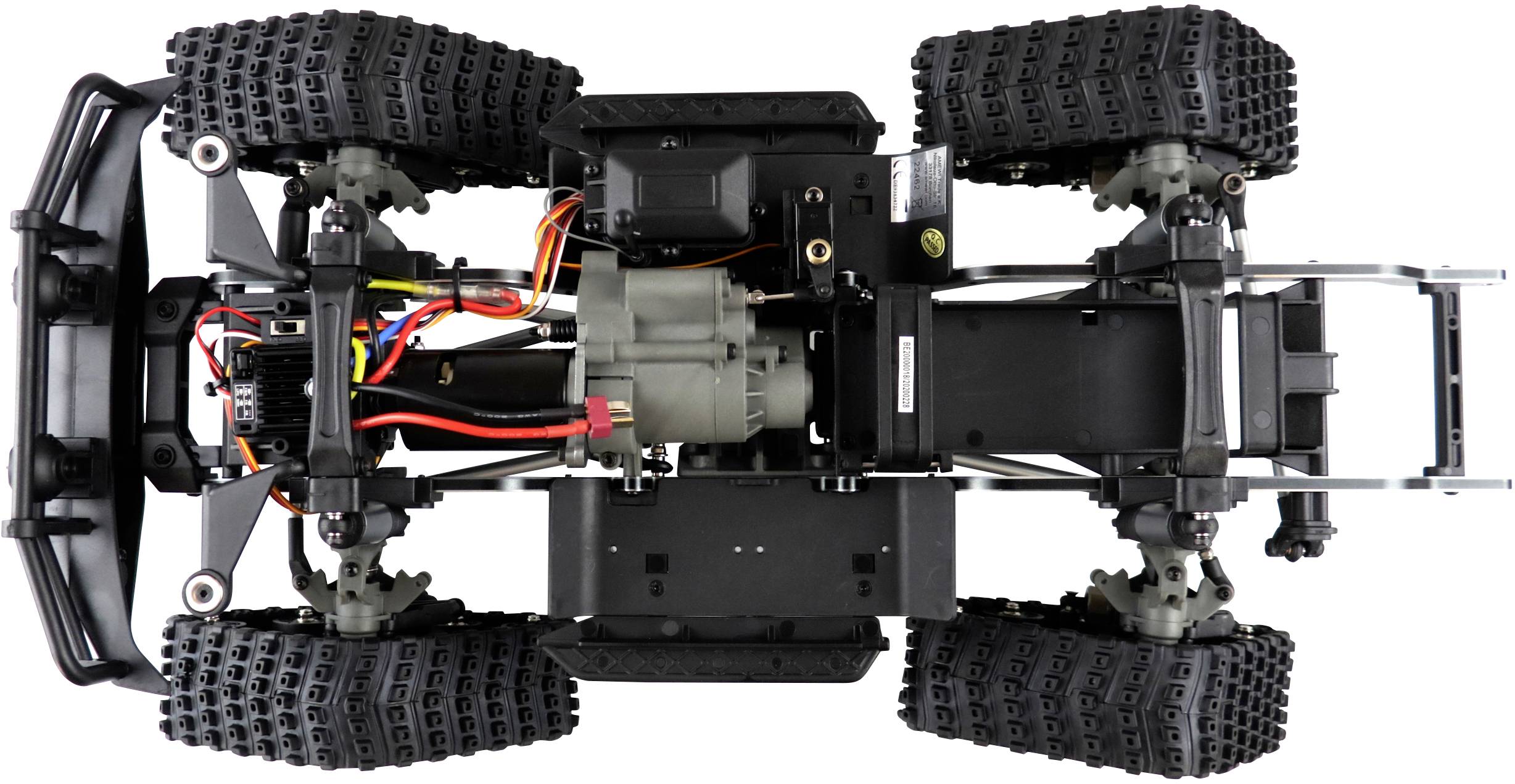 Amewi AMXRock RCX10BTS Scale Crawler Pick-Up mattgrün 1:10, RTR Brushed 1:10 RC Modellauto Elektro Crawler RtR 2,4 GHz