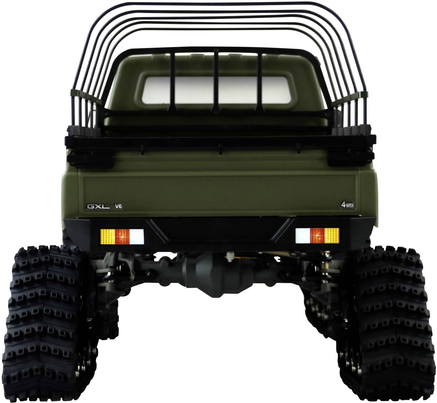 Amewi AMXRock RCX10PTS Scale Crawler Pick-Up mattgrün 1:10, RTR Brushed 1:10 RC Modellauto Elektro Crawler RtR 2,4GHz