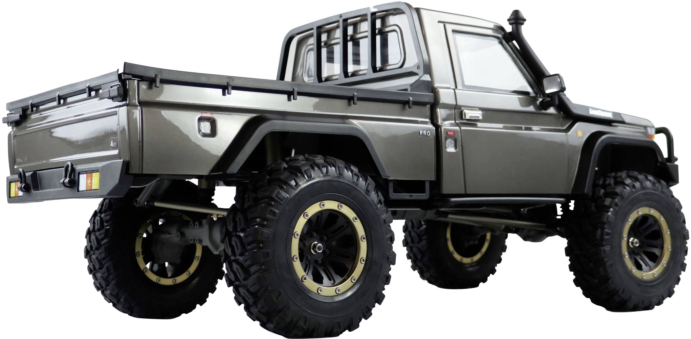 Amewi AMXRock RCX8P Scale Crawler Pick-Up 1:8, RTR grau Brushed 1:8 RC Modellauto Elektro RtR 2,4GHz