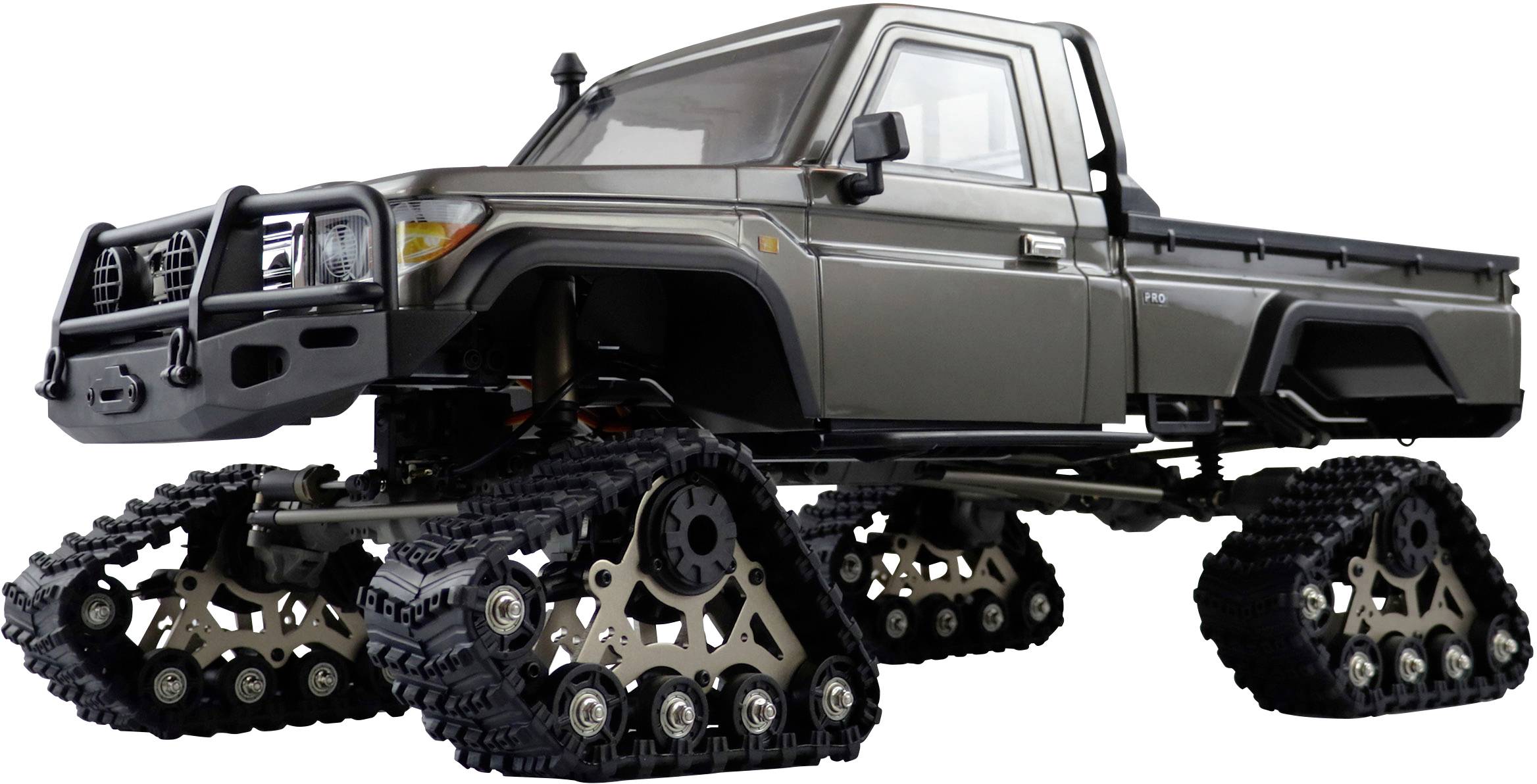Amewi AMXRock RCX8PT Scale Crawler Pick-Up 1:8, RTR grau Brushed 1:8 RC Modellauto Elektro RtR 2,4GHz