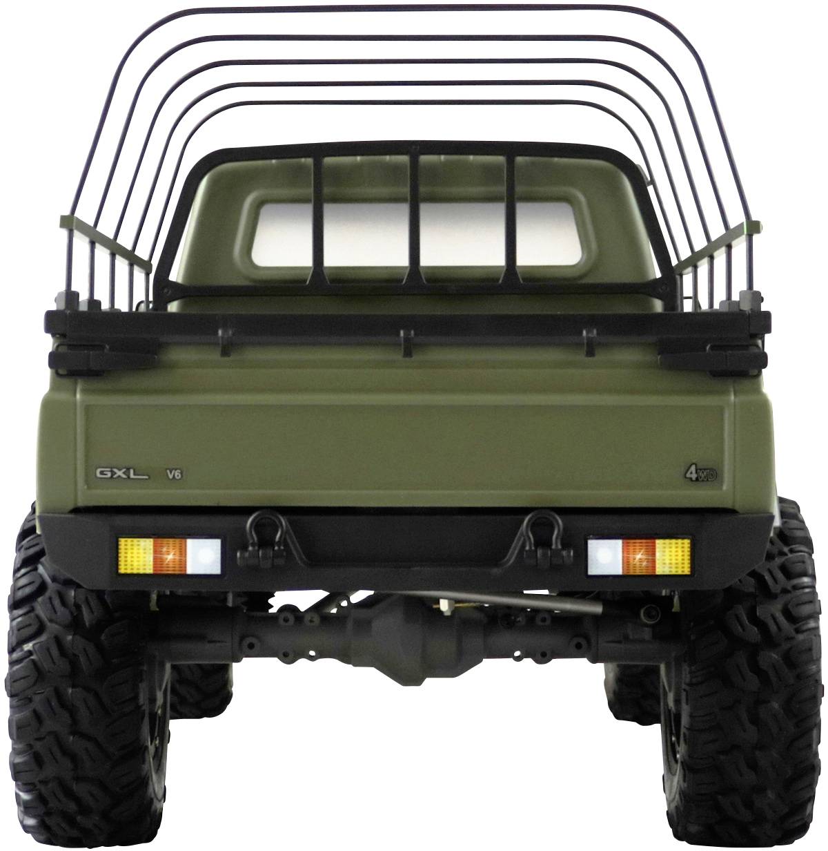 Amewi AMXRock RCX8BS Scale Crawler Pick-Up 1:8, RTR mattgrün Brushed 1:8 RC Modellauto Elektro RtR 2,4GHz