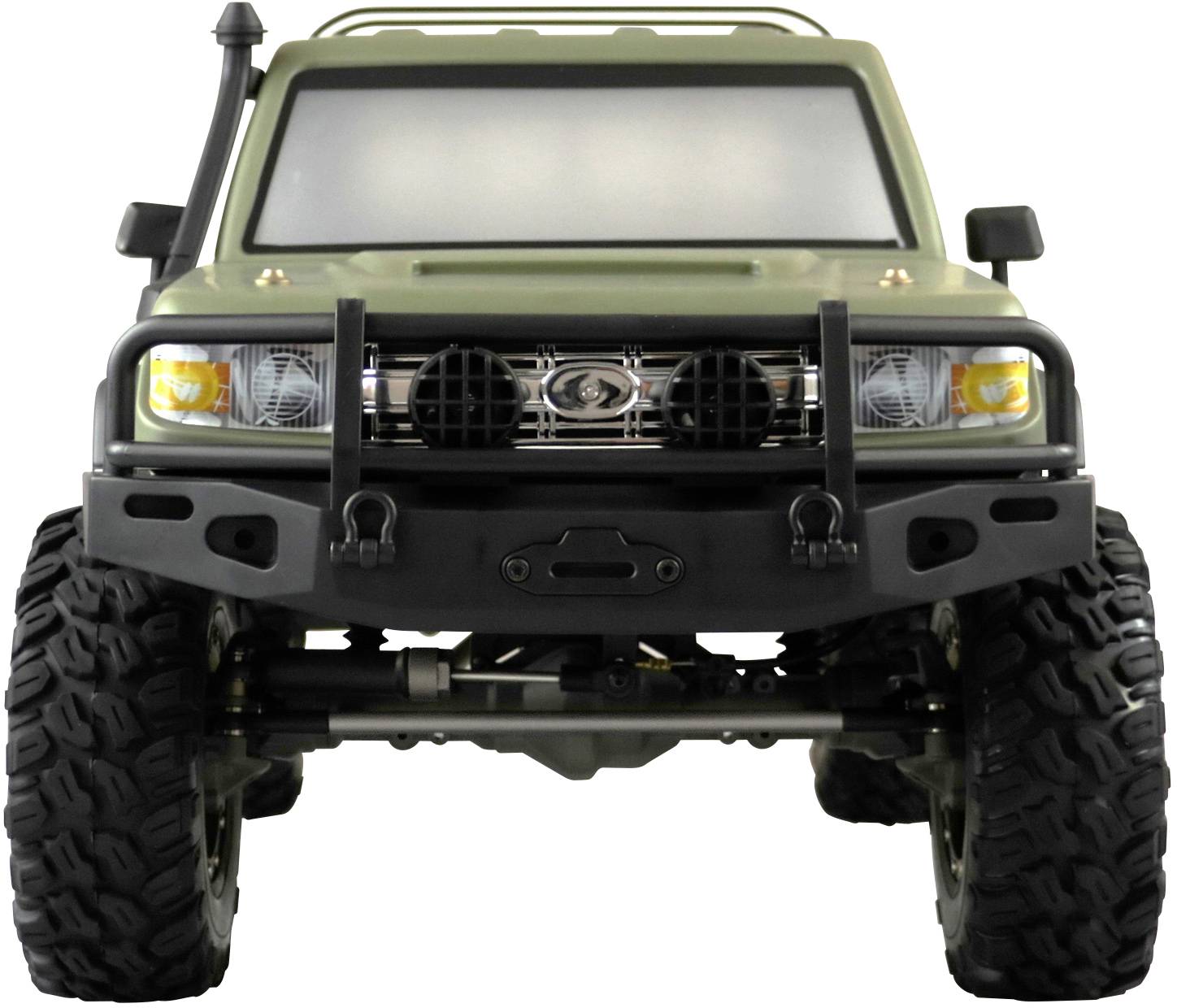 Amewi AMXRock RCX8BS Scale Crawler Pick-Up 1:8, RTR mattgrün Brushed 1:8 RC Modellauto Elektro RtR 2,4GHz