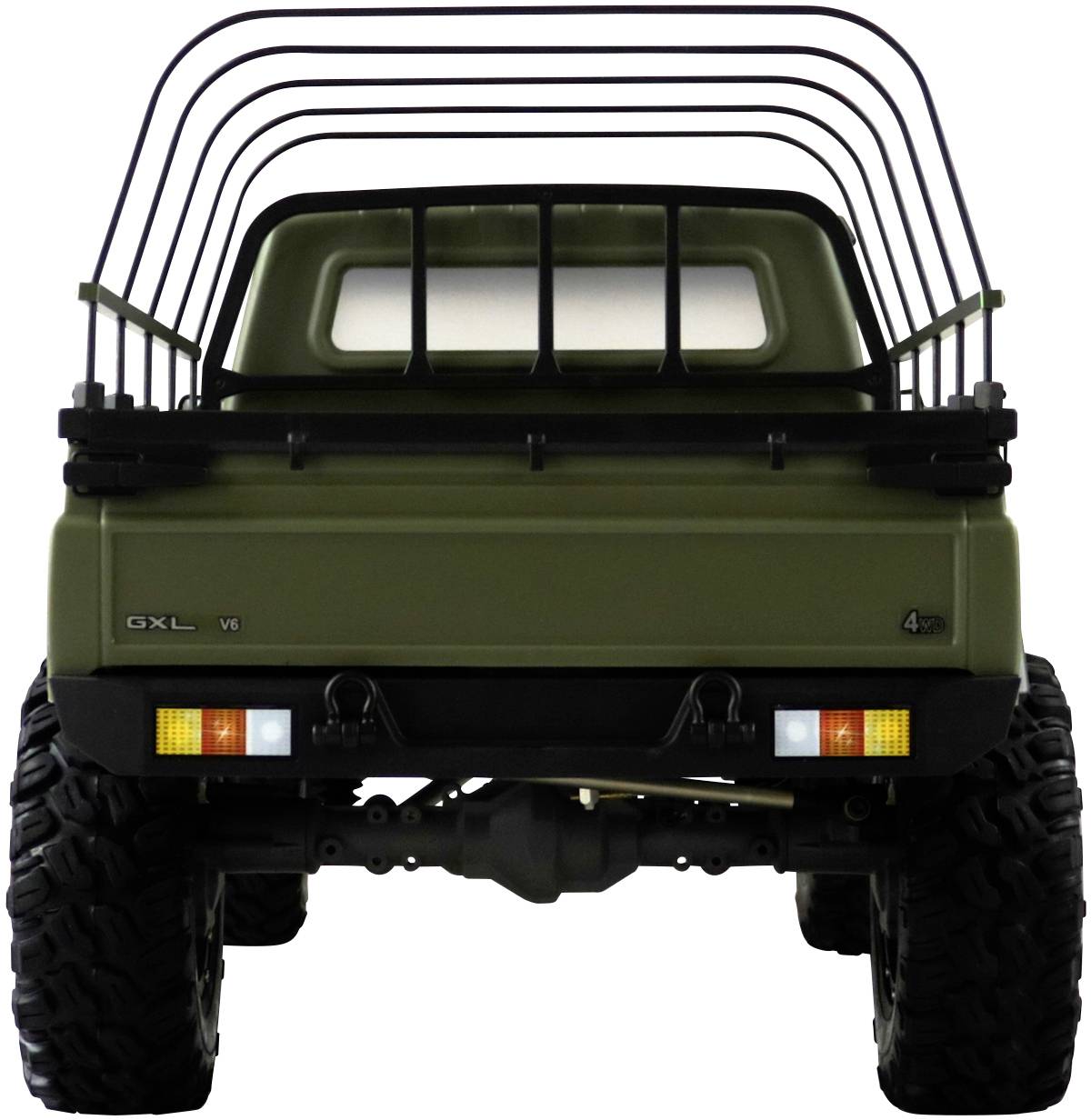 Amewi AMXRock RCX8PS Scale Crawler Pick-Up 1:8, RTR mattgrün Brushed 1:8 RC Modellauto Elektro RtR 2,4GHz