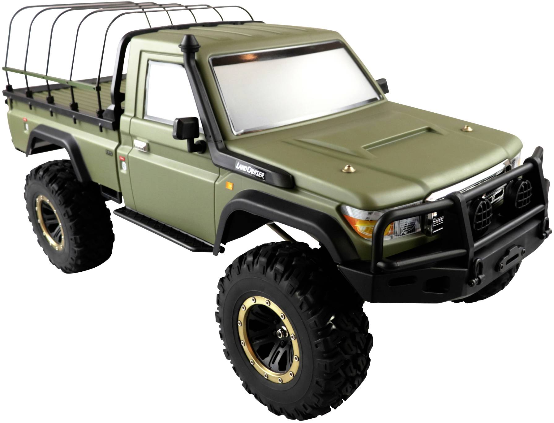 Amewi AMXRock RCX8PS Scale Crawler Pick-Up 1:8, RTR mattgrün Brushed 1:8 RC Modellauto Elektro RtR 2,4GHz