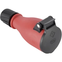 Maxtrack NV 48 KL Schutzkontaktkupplung Kunststoff Schwarz/Rot IP54 Maxtrack NV 48 KL Schutzkontaktkupplung Kunststoff Schwarz/Rot IP54