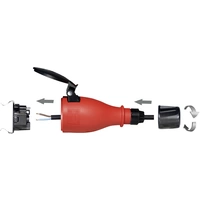 Maxtrack NV 48 KL Schutzkontaktkupplung Kunststoff Schwarz/Rot IP54 Maxtrack NV 48 KL Schutzkontaktkupplung Kunststoff Schwarz/Rot IP54