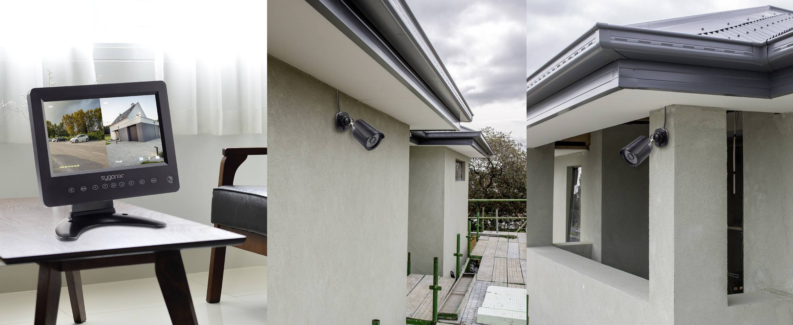 Sygonix SY-4600588 AHD Überwachungskamera-Set 2-Kanal mit 2 Kameras 1280 x 720 Pixel