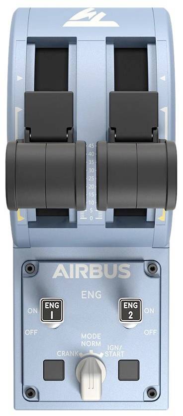 Thrustmaster TCA Quadrant Airbus Edition Flugsimulator-Controller USB PC Blau, Schwarz