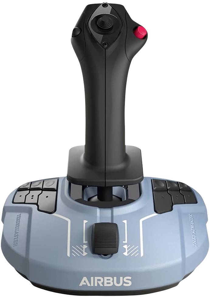 Thrustmaster TCA Officer Pack Airbus Edition Joystick USB PC Blau, Schwarz inkl. Schieberegler