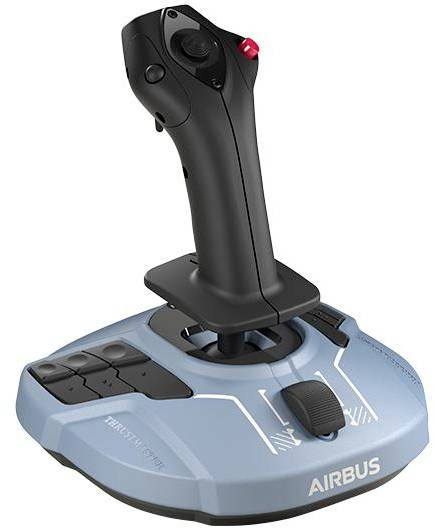 Thrustmaster Civil Aviation Sidestick Airbus Edition Joystick USB PC Blau, Schwarz