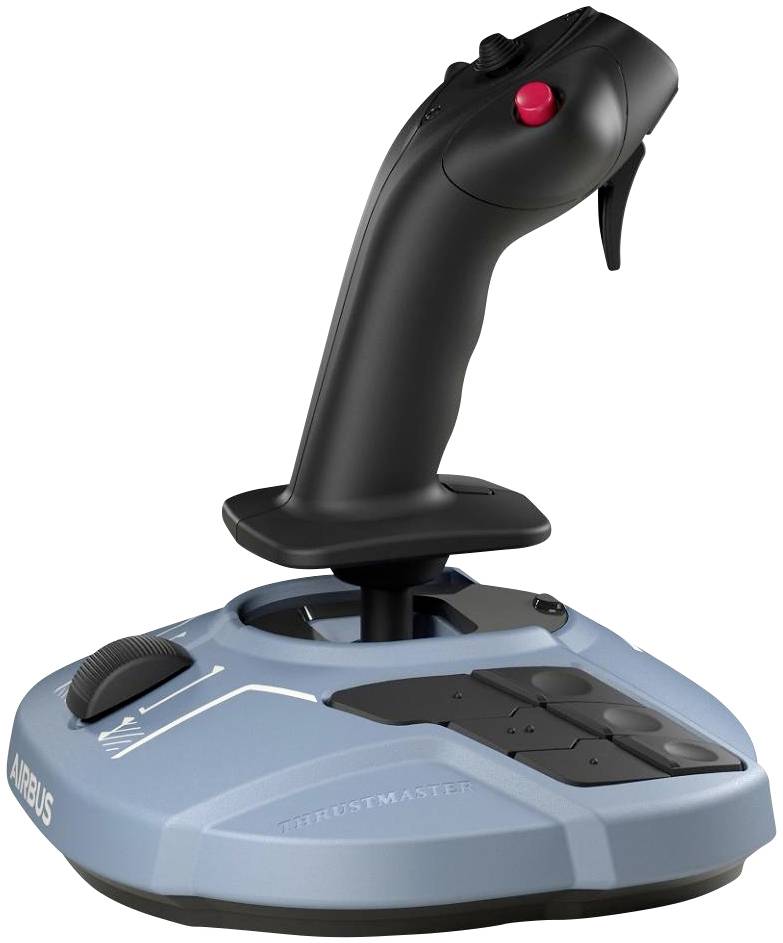 Thrustmaster Civil Aviation Sidestick Airbus Edition Joystick USB PC Blau, Schwarz