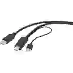 Renkforce DisplayPort / HDMI Adapterkabel DisplayPort Stecker, HDMI-A Stecker 2.00m Schwarz RF-4600632 DisplayPort-Kabel Renkforce DisplayPort / HDMI Adapterkabel DisplayPort Stecker, HDMI-A Stecker 2.00m Schwarz RF-4600632 DisplayPort-Kabel