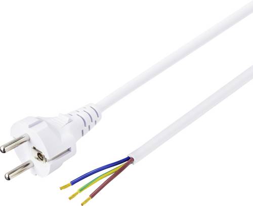 Sygonix SY-5043502 Strom Anschlusskabel Weiß 1.50 m