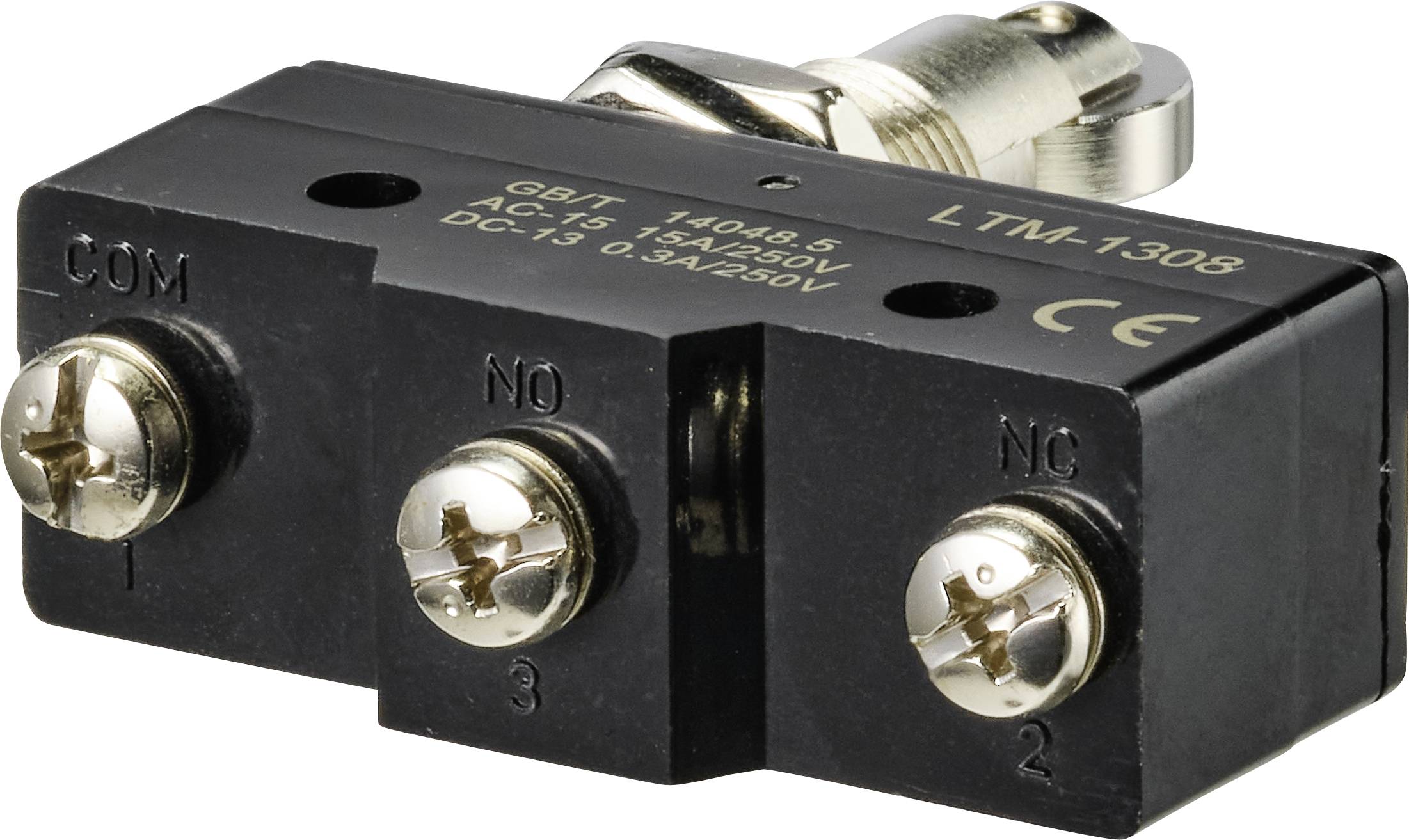 TRU COMPONENTS TC-9201360 Mikroschalter 250 V/AC 15A 1 x Ein/(Ein) tastend 1St.