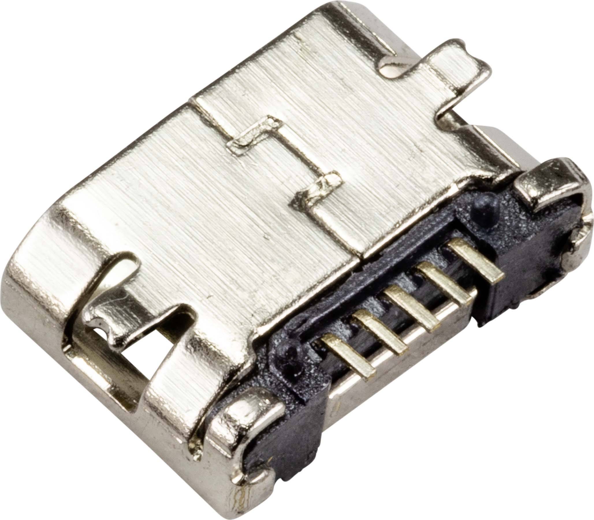 TRU COMPONENTS Einbaubuchse Micro-USB 2.0 Typ-B Buchse, Einbau horizontal Micro-USB 2.0 Typ-B TC-9201376 Inhalt