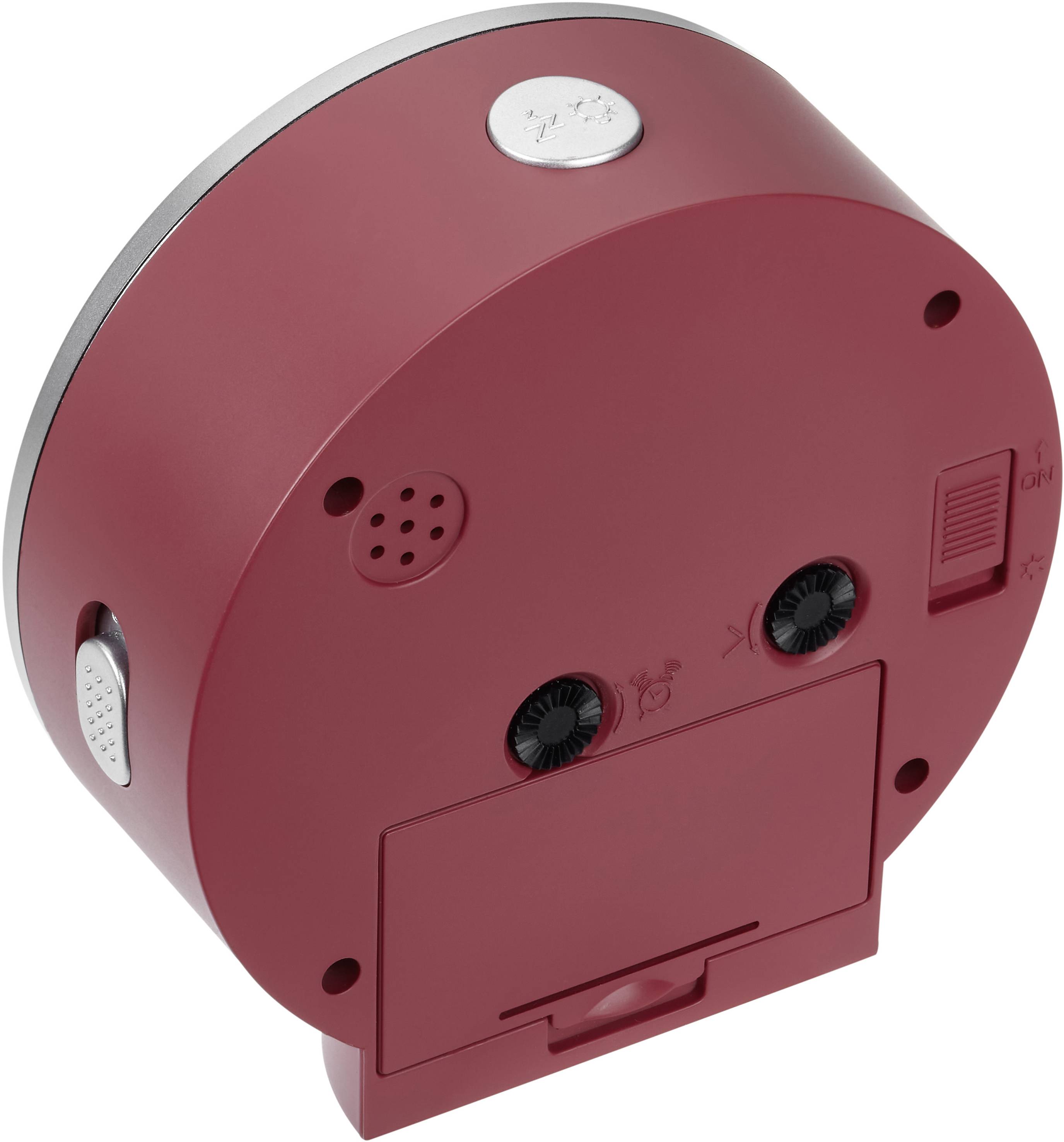 TFA Dostmann 60.1034.05 Quarz Wecker Rot Alarmzeiten 1