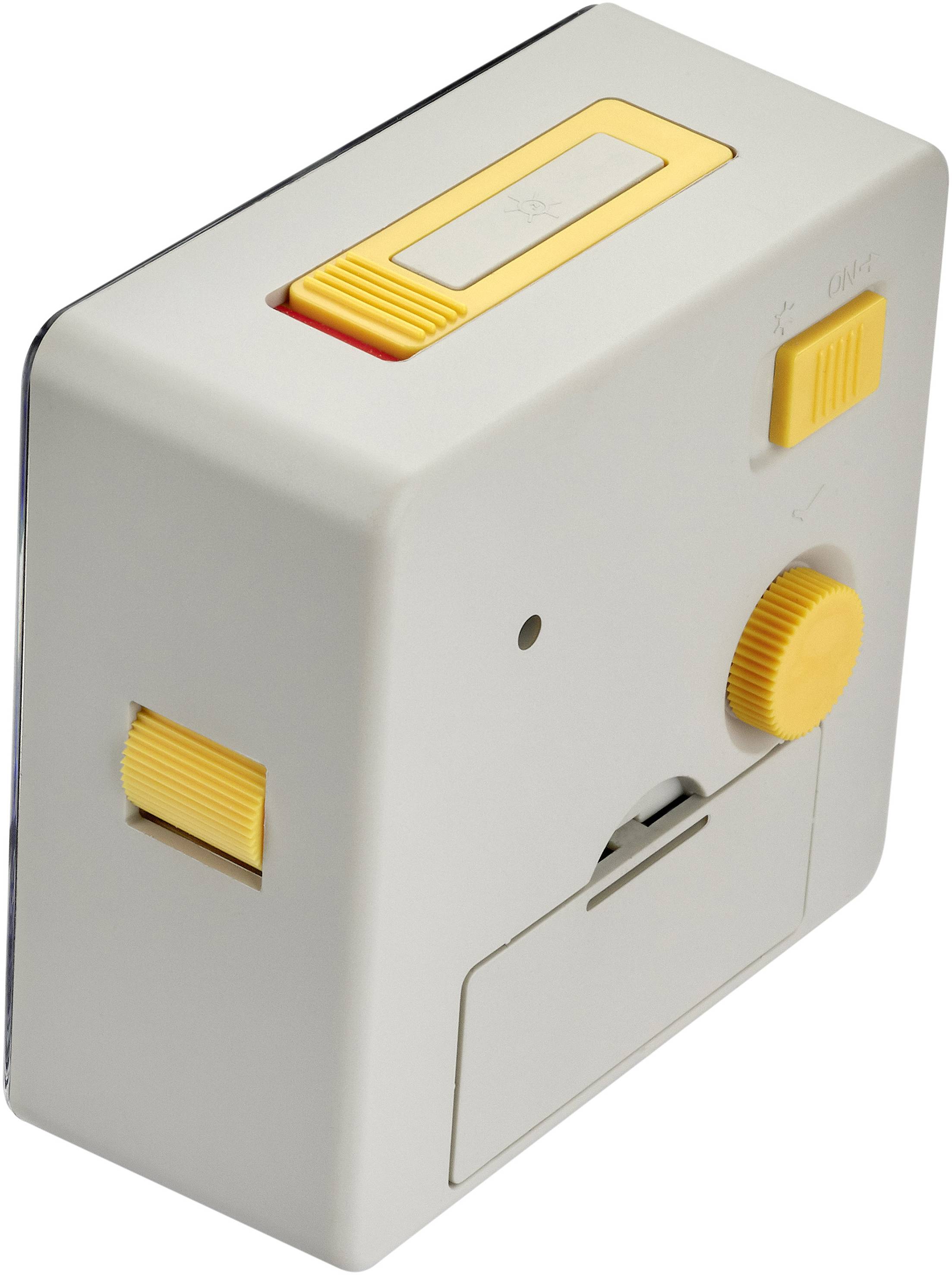 TFA Dostmann 60.1031.10 Quarz Wecker Grau, Gelb Alarmzeiten 1