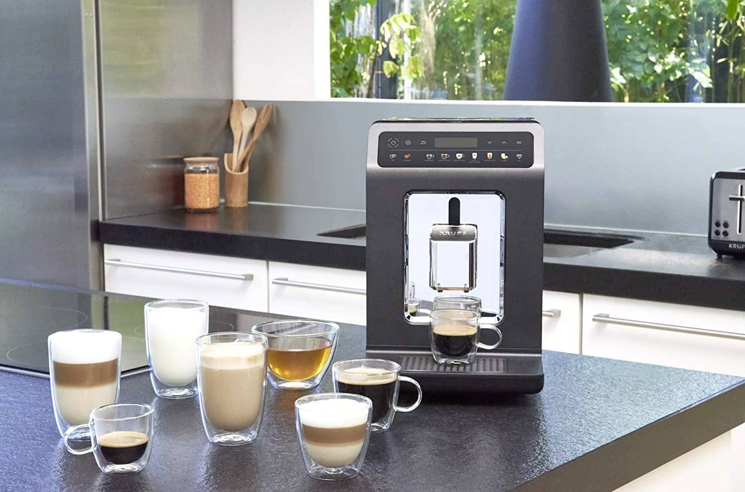 Krups EA895N Evidence One EA895N Kaffeevollautomat Graphit