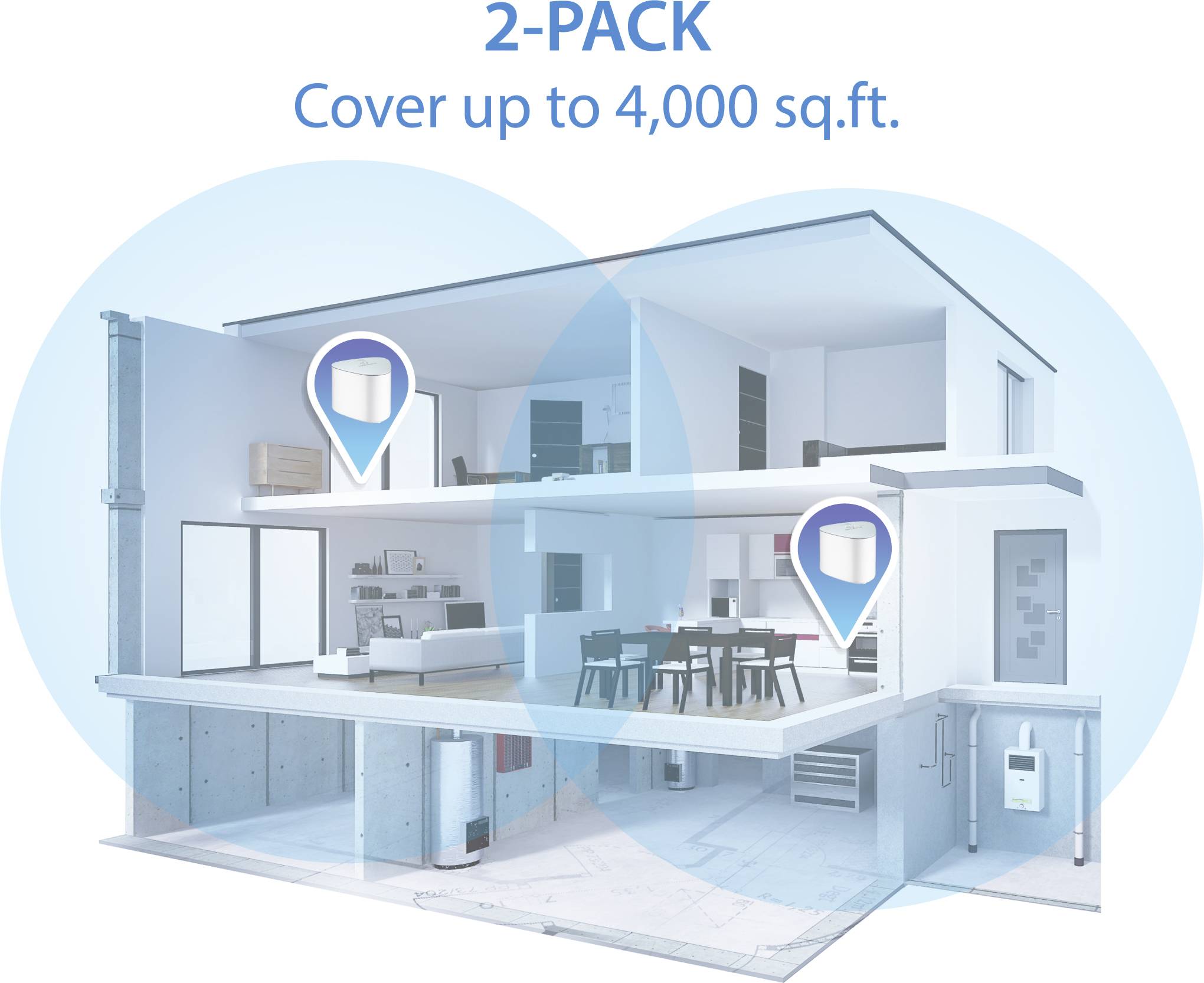Renkforce RF-WMH-310 einzeln WLAN Router 10 / 100 / 1000MBit/s 2.4GHz, 5GHz