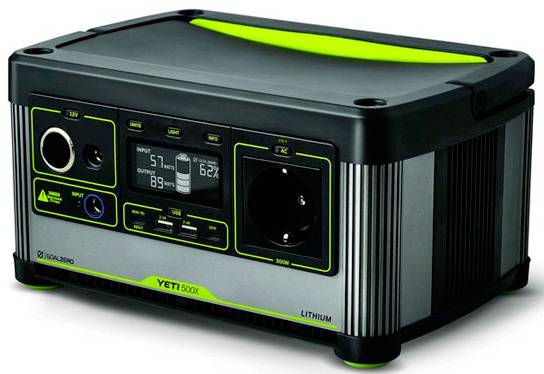 Goal Zero Yeti 500X Powerstation 46.8 Ah USB PD Li-Ion Statusanzeige, mit Laderegler