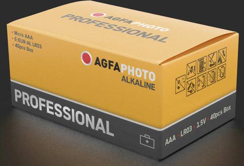 AgfaPhoto Professional Micro (AAA)-Batterie 1.5V 40St.