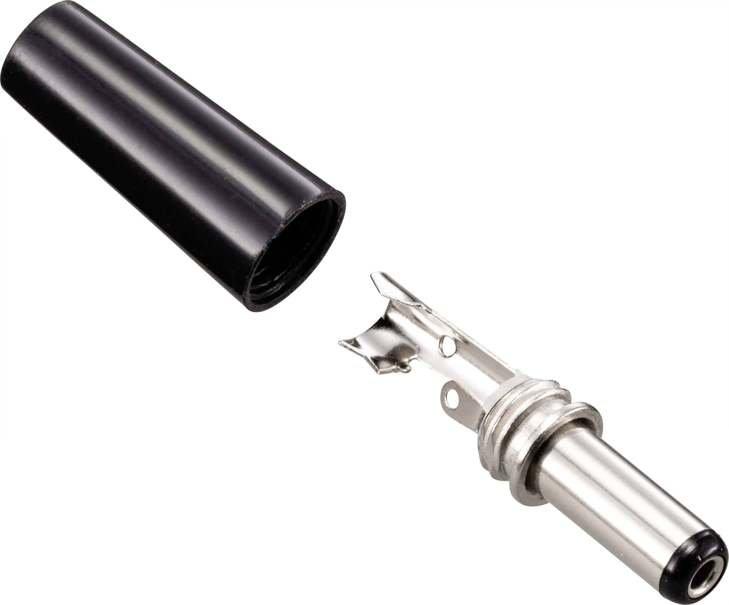 TRU COMPONENTS Niedervolt-Steckverbinder Stecker, gerade 5.5mm 2.1mm Bulk