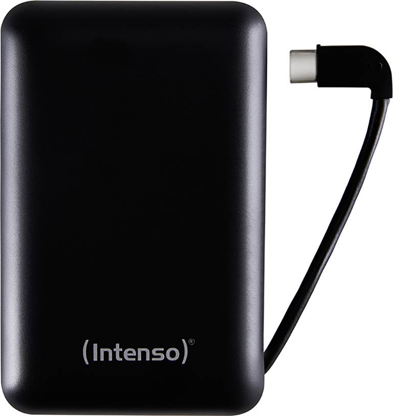Intenso XC10000 Powerbank 10000 mAh LiPo USB-A, USB-C® Schwarz Statusanzeige