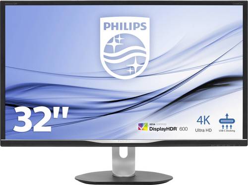 Philips 328P6VUBREB LCD-Monitor 81.3cm (32 Zoll) EEK C (A+++ - D) 3840 x 2160 Pixel 4K 4 ms RJ45, Ko