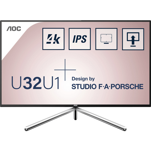 AOC U32U1 LCD-Monitor 80cm (31.5 Zoll) EEK G (A - G) 3840 x 2160 Pixel 4K 5 ms Audio-Line-in, Audio-Line-out IPS LED