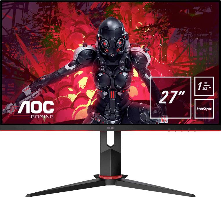 AOC 27G2U5/BK LCD-Monitor EEK F (A - G) 68.6 cm (27 Zoll) 1920 x 1080 Pixel 16:9 1 ms Kopfhörer-Buchse, Audio-Line-in IPS LED