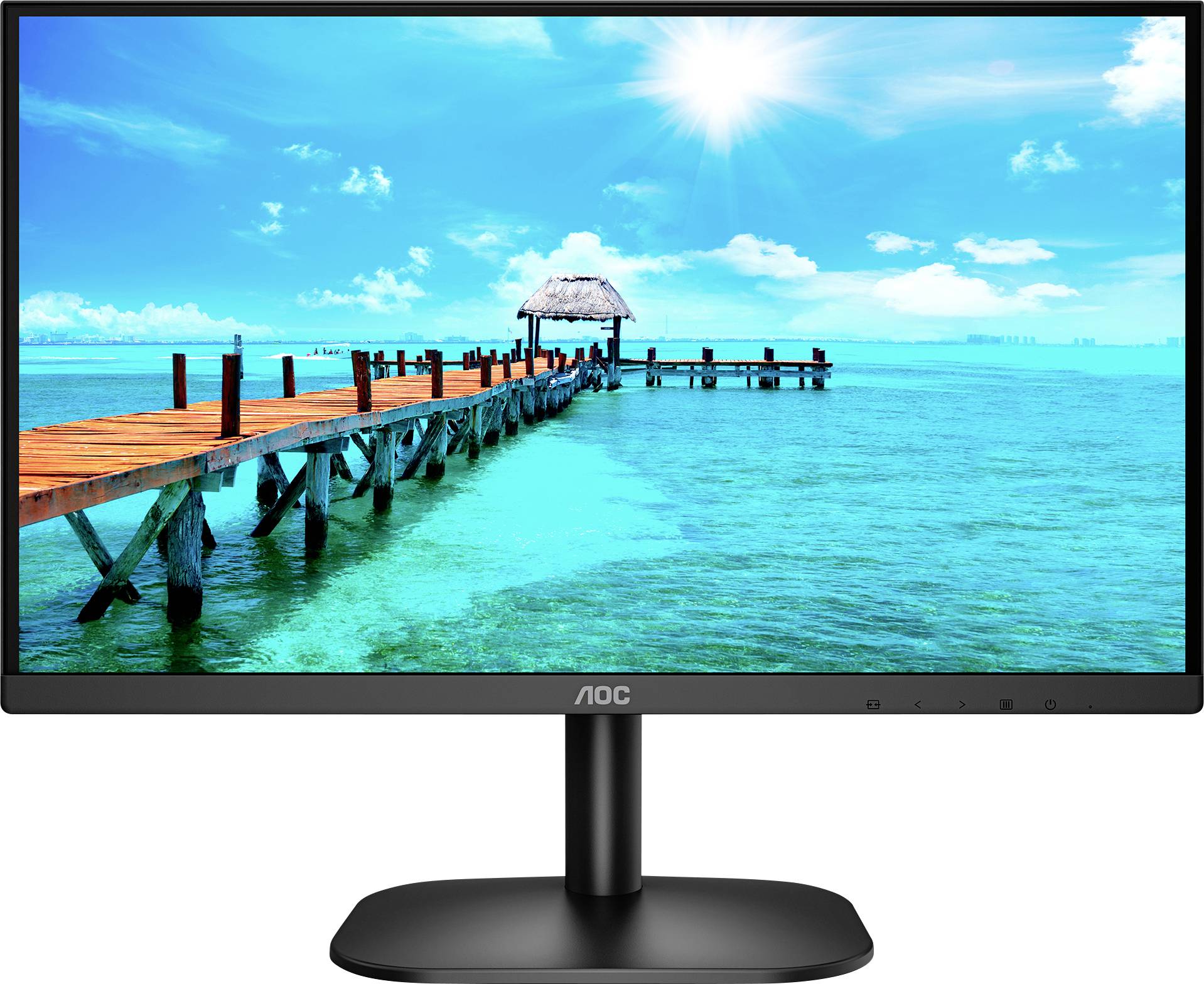 AOC 22B2H LCD-Monitor EEK E (A - G) 55.9 cm (22 Zoll) 1920 x 1080 Pixel 16:9 6.5 ms Kopfhörer-Buchse VA LED