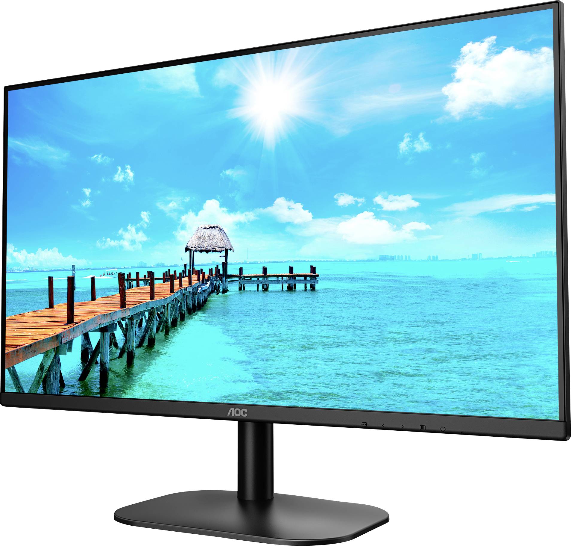 AOC 24B2XH LCD-Monitor EEK E (A - G) 61 cm (24 Zoll) 1920 x 1080 Pixel 16:9 7 ms Kopfhörer-Buchse IPS LED