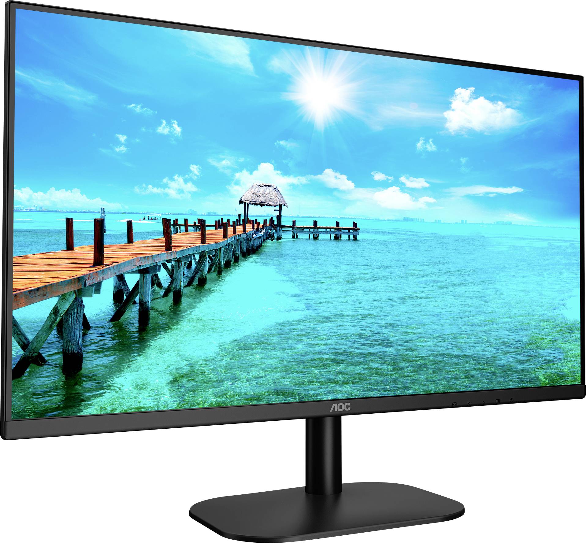 AOC 24B2XH LCD-Monitor EEK E (A - G) 61 cm (24 Zoll) 1920 x 1080 Pixel 16:9 7 ms Kopfhörer-Buchse IPS LED