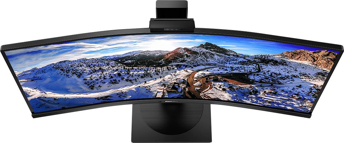 Philips Monitore 346P1CRH LCD-Monitor EEK G (A - G) 86.4 cm (34 Zoll) 3440 x 1440 Pixel 21:9 4 ms RJ45, Kopfhörer-Buchse VA LED