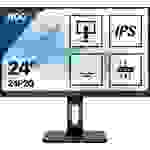 AOC 24P2Q LCD-Monitor 61cm (24 Zoll) EEK E (A - G) 1920 x 1080 Pixel Full HD 4 ms Kopfhörer-Buchse, Audio-Line-in IPS LED