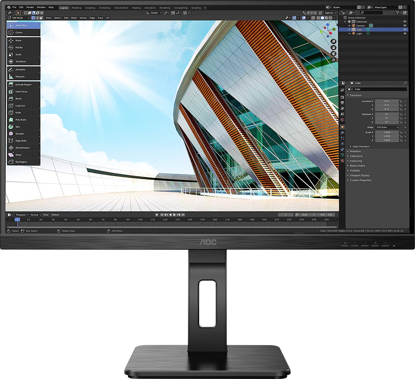 AOC Q27P2Q LCD-Monitor EEK F (A - G) 68.6 cm (27 Zoll) 2560 x 1440 Pixel 16:9 4 ms Kopfhörer-Buchse, Audio-Line-in IPS LED