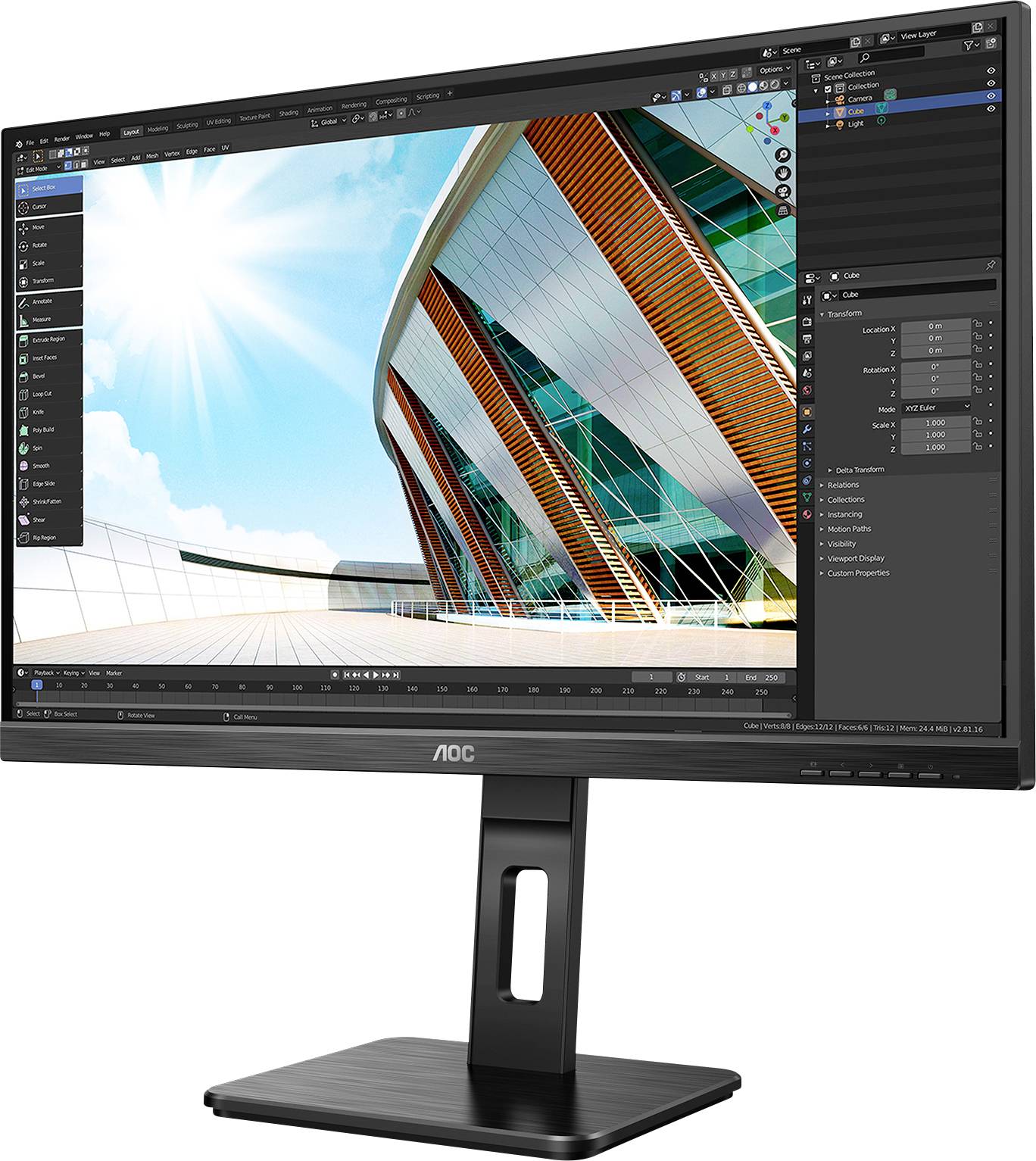 AOC Q27P2Q LCD-Monitor EEK F (A - G) 68.6 cm (27 Zoll) 2560 x 1440 Pixel 16:9 4 ms Kopfhörer-Buchse, Audio-Line-in IPS LED