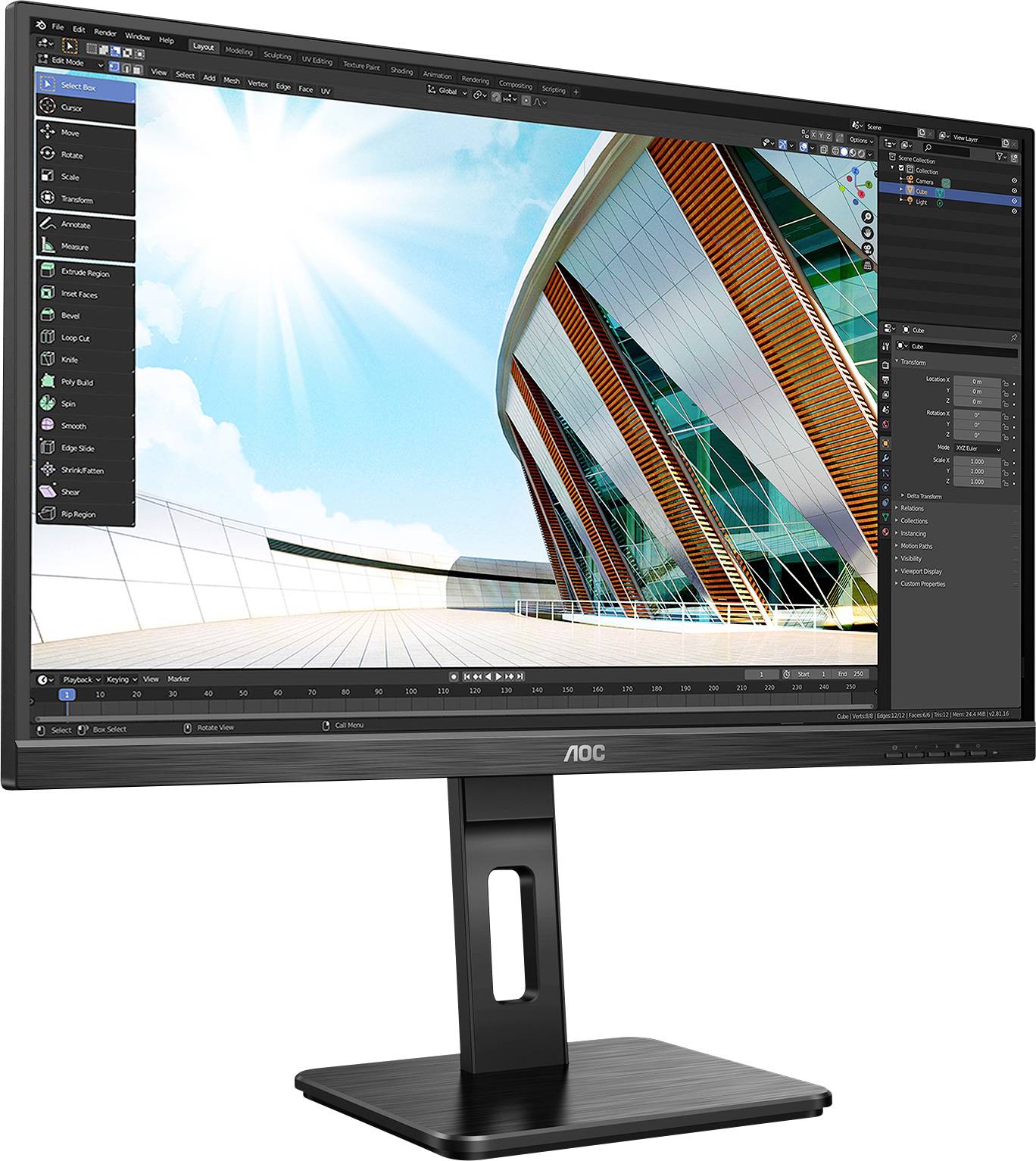 AOC Q27P2Q LCD-Monitor EEK F (A - G) 68.6 cm (27 Zoll) 2560 x 1440 Pixel 16:9 4 ms Kopfhörer-Buchse, Audio-Line-in IPS LED