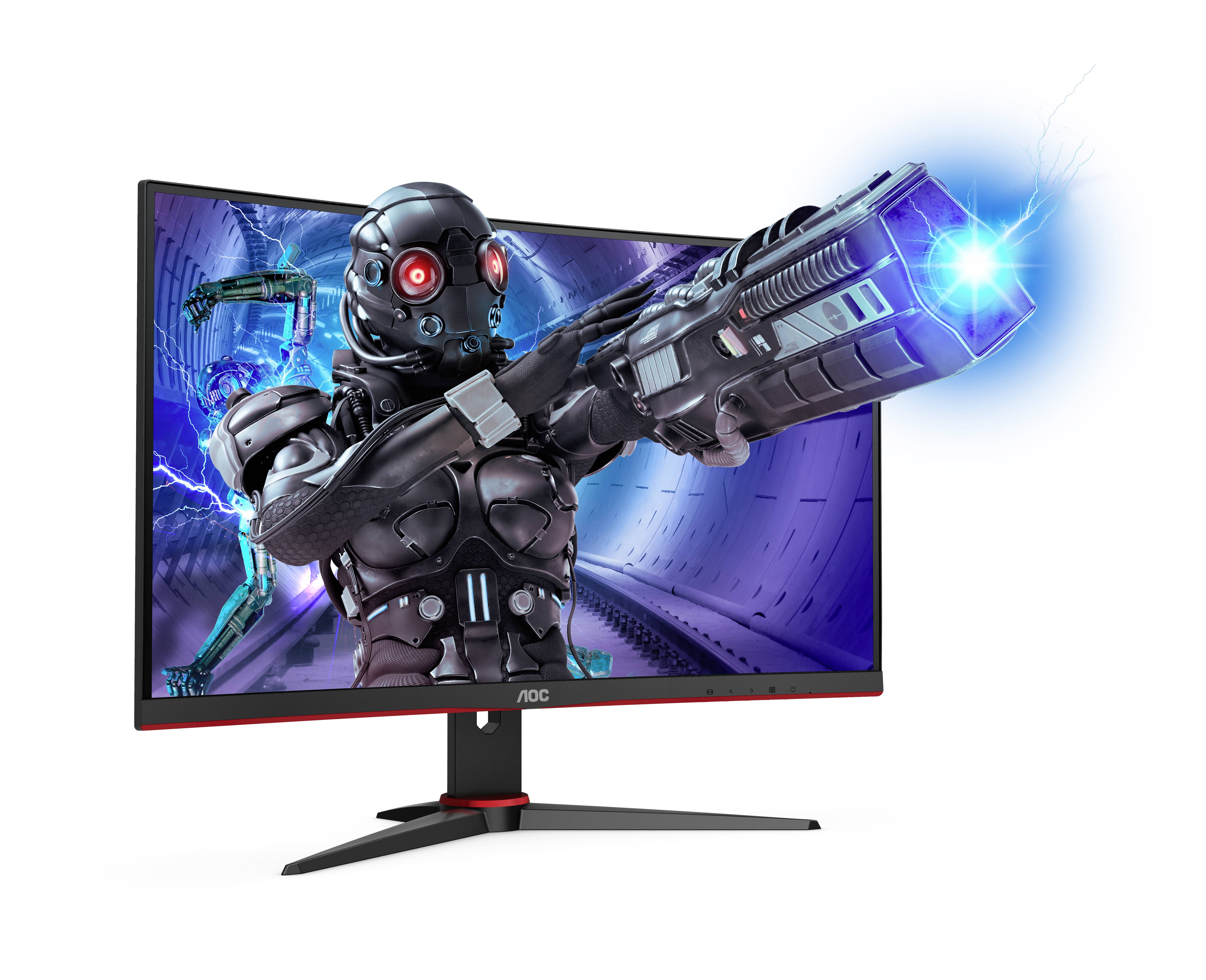 AOC C27G2ZE/BK LCD-Monitor EEK F (A - G) 68.6 cm (27 Zoll) 1920 x 1080 Pixel 16:9 0.5 ms Kopfhörer-Buchse VA LED