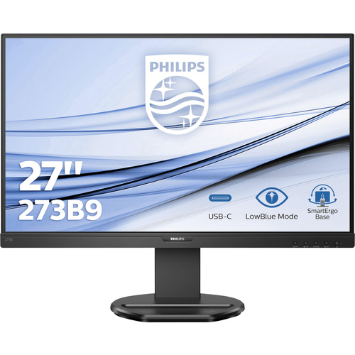 Philips 273B9 LCD-Monitor 68.6cm (27 Zoll) EEK E (A - G) 1920 x 1080 Pixel Full HD 4 ms Kopfhörer-Buchse, Audio-Line-in IPS LED