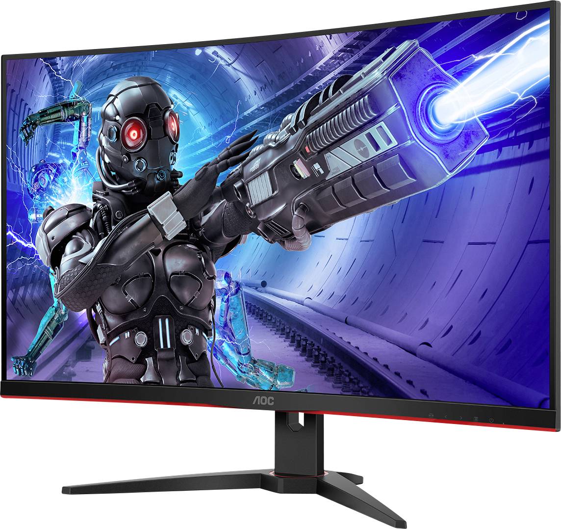 AOC C32G2ZE/BK LCD-Monitor EEK F (A - G) 81.3 cm (32 Zoll) 1920 x 1080 Pixel 16:9 1 ms Kopfhörer-Buchse VA LED