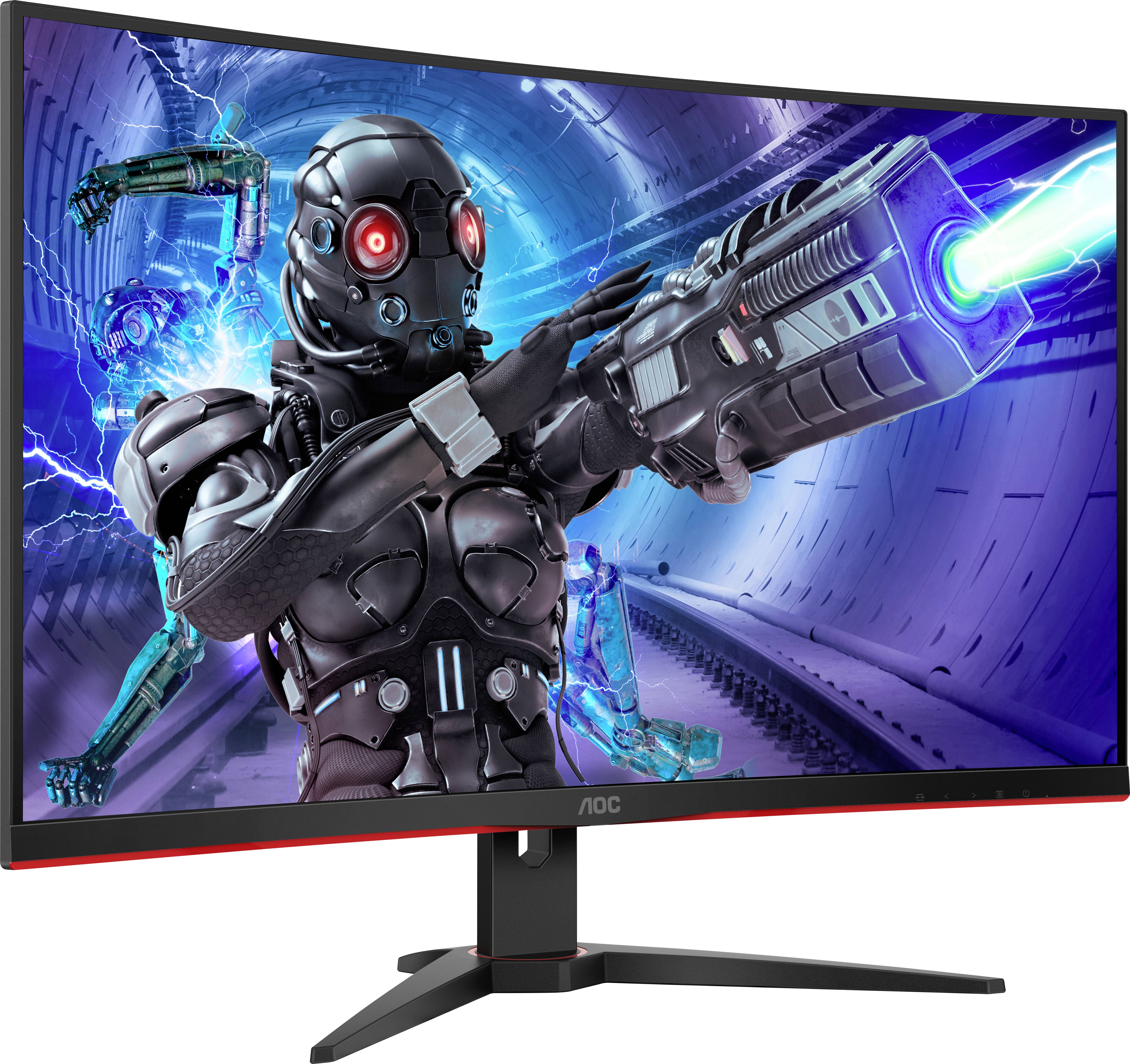 AOC C32G2ZE/BK LCD-Monitor EEK F (A - G) 81.3 cm (32 Zoll) 1920 x 1080 Pixel 16:9 1 ms Kopfhörer-Buchse VA LED